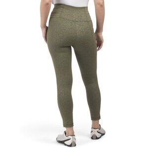 Peter Millar Women's Leggings Size M Dark Military Green Active Stretch NWT $120